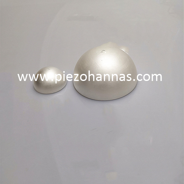 Hémisphère en céramique piézoélectrique en matériau souple pour les communications CND