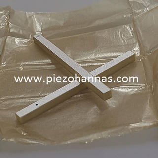 Transducteur de plaque piézoélectrique de placage d'argent Pzt4 en stock